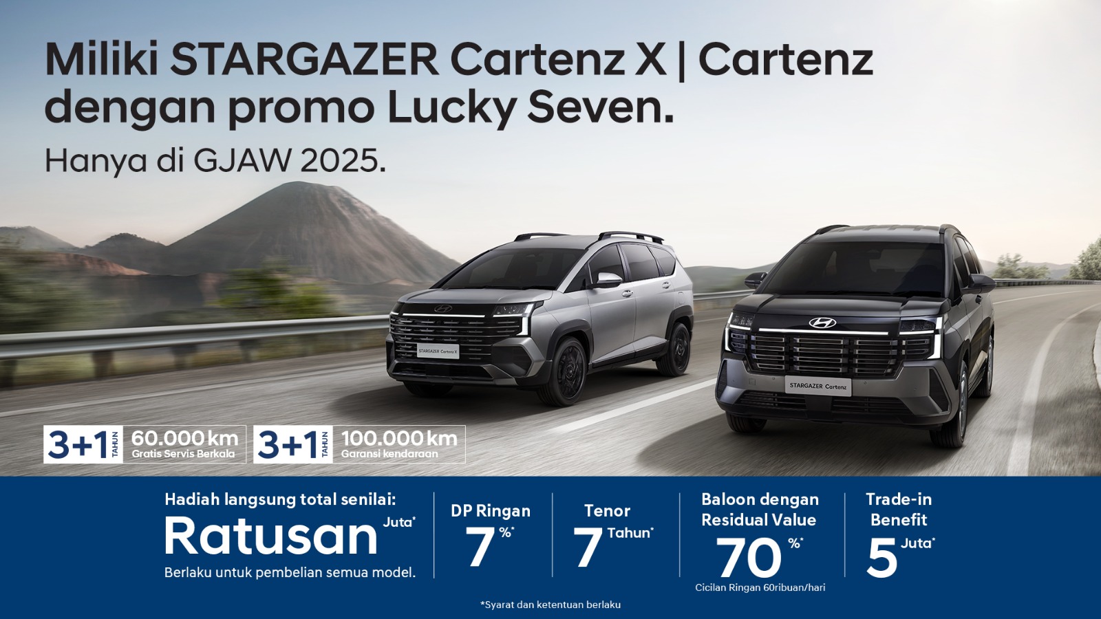 Miliki STARGAZER Cartenz X | Cartenz dengan promo Lucky Seven.